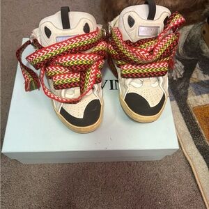 lanvin curb sneakers